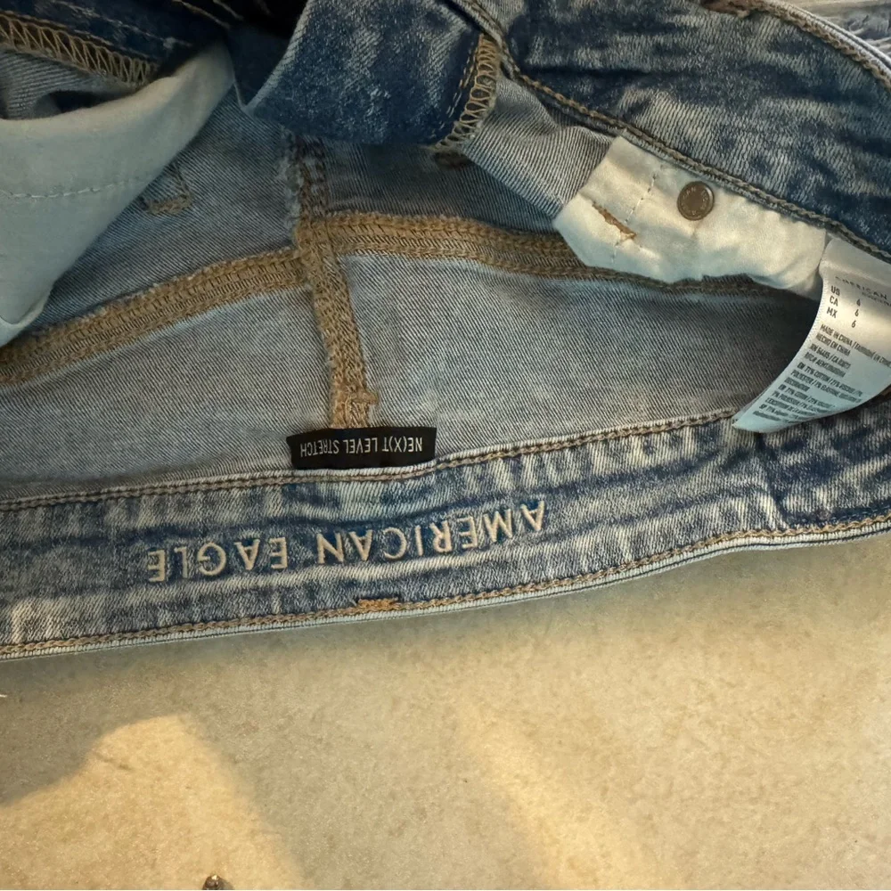 All American eagle jean shorts!